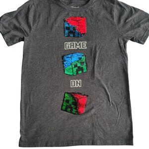 Mojang JINX Flip Sequins Graphic Print Minecraft T-shirt